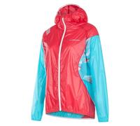 La Sportiva Briza Windbreaker W - giacca trail running - donna S Red/Light Blue woman Recycled Materials