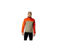 Giacca impermeabile dynafit alpine a 3 strati beige arancione da uomo