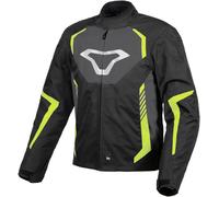 Macna Tazar, giacca tessile impermeabile XL male Nero/Grigio Scuro/Giallo Fluo