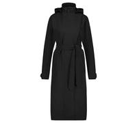 Giacca impermeabile lunga da donna Agu Trench Coat Noir