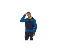 Giacca impermeabile mammut crag hooded blu da uomo