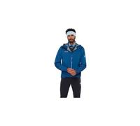 Giacca impermeabile mammut ducan guide hooded blu da uomo
