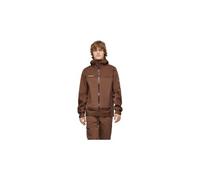 Giacca impermeabile mammut ducan guide hooded marrone da uomo