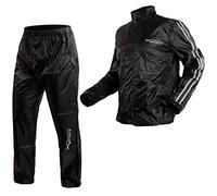 Giacca Impermeabile Pantaloni Moto Antipioggia Alta Visibilità ARGENTO 3XL