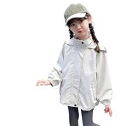 Giacca impermeabile per bambini Giacca impermeabile con cappuccio con tasche Cappotto per la scuola Primavera Estate Outdoor Walking Giacca antivento Escursionismo Casual Baggy Giacca antipioggia