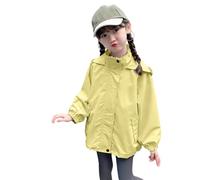 Giacca impermeabile per bambini Giacca impermeabile con cappuccio con tasche Cappotto per la scuola Primavera Estate Outdoor Walking Giacca antivento Escursionismo Casual Baggy Giacca antipioggia