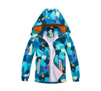 Giacca impermeabile per bambini, leggera, a vento, con cerniera, ripiegabile, antivento, capispalla con cappuccio, per autunno e inverno, 1-10 anni, Verde chiaro, 9-10 Anni