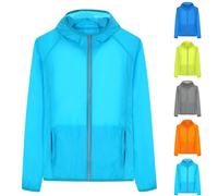 Giacca Impermeabile per Unisex Giacche a Vento Sportivo Cappotto con Cappuccio Cerniera Integrale Giacca Antivento Maniche Lunghe Cardigan Taglie Grandi Jacket Escursioni Giubbotto da Escursioni