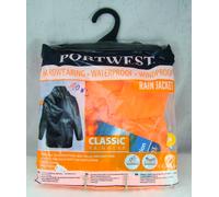 Giacca Impermeabile Portwest Classic S440 Da Uomo Arancione Media NUOVA