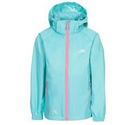 Trespass Giacca da pioggia per bambini Qikpac X - Giacca da viaggio unisex per bambini Tp75 Aquamarine 110/116 - ca. 5-6 Jahre Blu