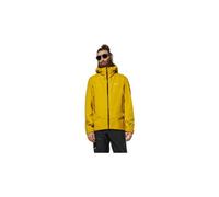 Giacca impermeabile salewa ortles gore tex 3l gialla da uomo