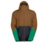 Giacca impermeabile Scott Jacket M's Explorair Light Dryo 2.5L (Bread Brown/dark Blue) Uomo L
