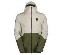 Giacca impermeabile Scott Jacket M's Explorair Light Dryo 2.5L (Cotton White/hay Green) Uomo XXL