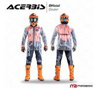 GIACCA IMPERMEABILE TRASPARENTE PIOGGIA ACERBIS PRO RAIN JACKET TAGLIA XXL