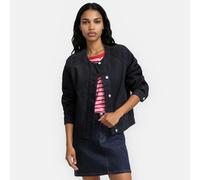 Giacca in denim corta, taglio dritto Blu XS Tinta unita