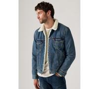 Giacca in denim fodera Sherpa Blu XL Tinta unita
