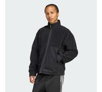 Giacca in felpa polar con zip integrale premium Essentials Black M