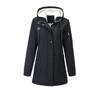 Giacca in Jeans con Pelo Donna Cardigan Verde Panna Marrone Doppiopetto Pecora sotto Modelli Waterproof Originale Tendenza Femminili Cadenti Scialle Smeraldo Down Racing Sport Double