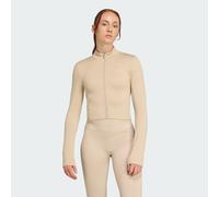 Giacca in maglia con zip integrale da allenamento Essentials Beige XL
