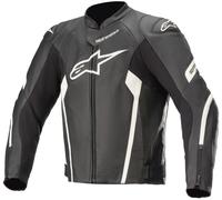 Giacca In Pelle Alpinestars Faster V2 Airflow 48 Nera/Bianca