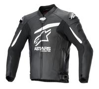 Giacca in pelle Alpinestars GP Plus R V4 Airflow nero/bianco