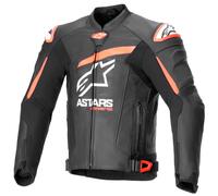 Giacca in pelle Alpinestars GP Plus R V4 Airflow nero/rosso flo/bianco