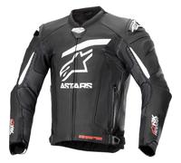 Giacca In Pelle Alpinestars GP Plus R V4 Rideknit Nera/Bianca 3100324-12-50