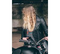 Giacca In Pelle Brando Da Biker Per Donne Con Armatura CE