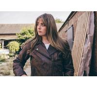 Donna Pelle Brando Moto Giacca Marlon Motociclista Perfecto Armatura