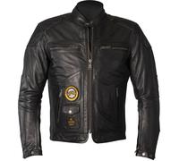Giacca in pelle da moto Helston Tracker