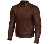 Giacca in pelle da moto Merlin Chester D3O Cafe