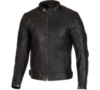 Giacca in pelle da moto traforata Merlin Icon D3O, nero/oro, 54
