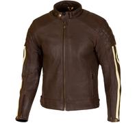 Giacca in pelle da moto traforata Merlin Icon D3O, nero/oro, 54