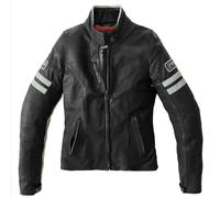 Spidi Vintage Giacca donna in pelle moto, nero-grigio, taglia 48 per donne
