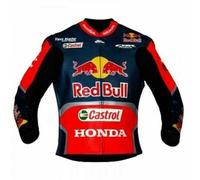 Giacca in Pelle da Motociclist MOTOGP Uomo Corsa Giubbotto Moto in Pelle Da CE