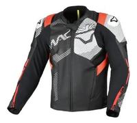 Giacca In Pelle Macna Ignite Nero Rosso UOMO 56