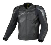 Macna Ignite giacca in pelle da moto traforata, nero, taglia 54 per maschi