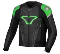 Giacca In Pelle Macna Tronniq Nero Verde UOMO 48