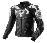 Giacca In Pelle Rebelhorn Inferno Nero Bianco UOMO 62