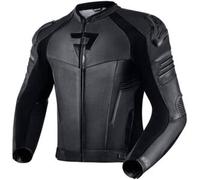 REBELHORN Vandal Giacca da Moto Uomo | Pelle Bovina | Protezioni Gomiti e Spalle Livello 2 | Sliders Spalla | Gilet Softshell In&Out | Pannelli di Ventilazione Perforati