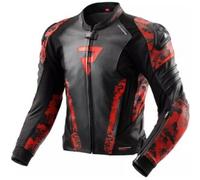 Giacca In Pelle Rebelhorn Veloce Camo Nero Rosso Fluo UOMO 54