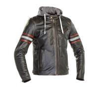 Richa Toulon 2 Giacca di pelle da moto, nero-rosso, taglia 48 per maschi