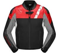 Spidi DP-Progressive Hybrid, giacca in pelle e tessuto 62 male Nero/Rosso/Bianco/Grigio