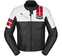 Giacca In Pelle Spidi Roar Bianco Nero Rosso UOMO 50