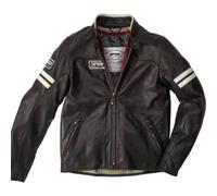 Giacca in Pelle Spidi Vintage Marrone Ghiaccio UOMO 50