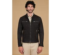 Giacca in Pelle Testa di Moro Raggrinzito Uomo Made in Italy Hamilton