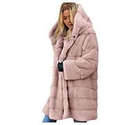 Giacca in pelliccia sintetica da donna, casual, tinta unita, giacca invernale spessa, calda pelliccia invernale, lunga pelliccia sintetica, cappotto a maniche lunghe, cappotto invernale, soffice