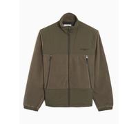 Carhartt WIP giacca in pile Edmore con zip e pannelli a contrasto in kaki-Verde XL