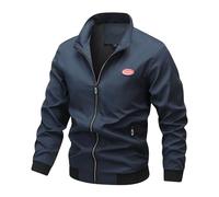 Giacca in pile casual da uomo Giacca in pile leggera autunno e inverno cardigan da uomo quattro alpinismo giacca cargo outwear cappotto all'aperto top, Blu, 5XL