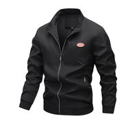 Giacca in pile casual da uomo Giacca in pile leggera autunno e inverno cardigan da uomo quattro alpinismo giacca cargo outwear cappotto all'aperto top, Nero , 3XL